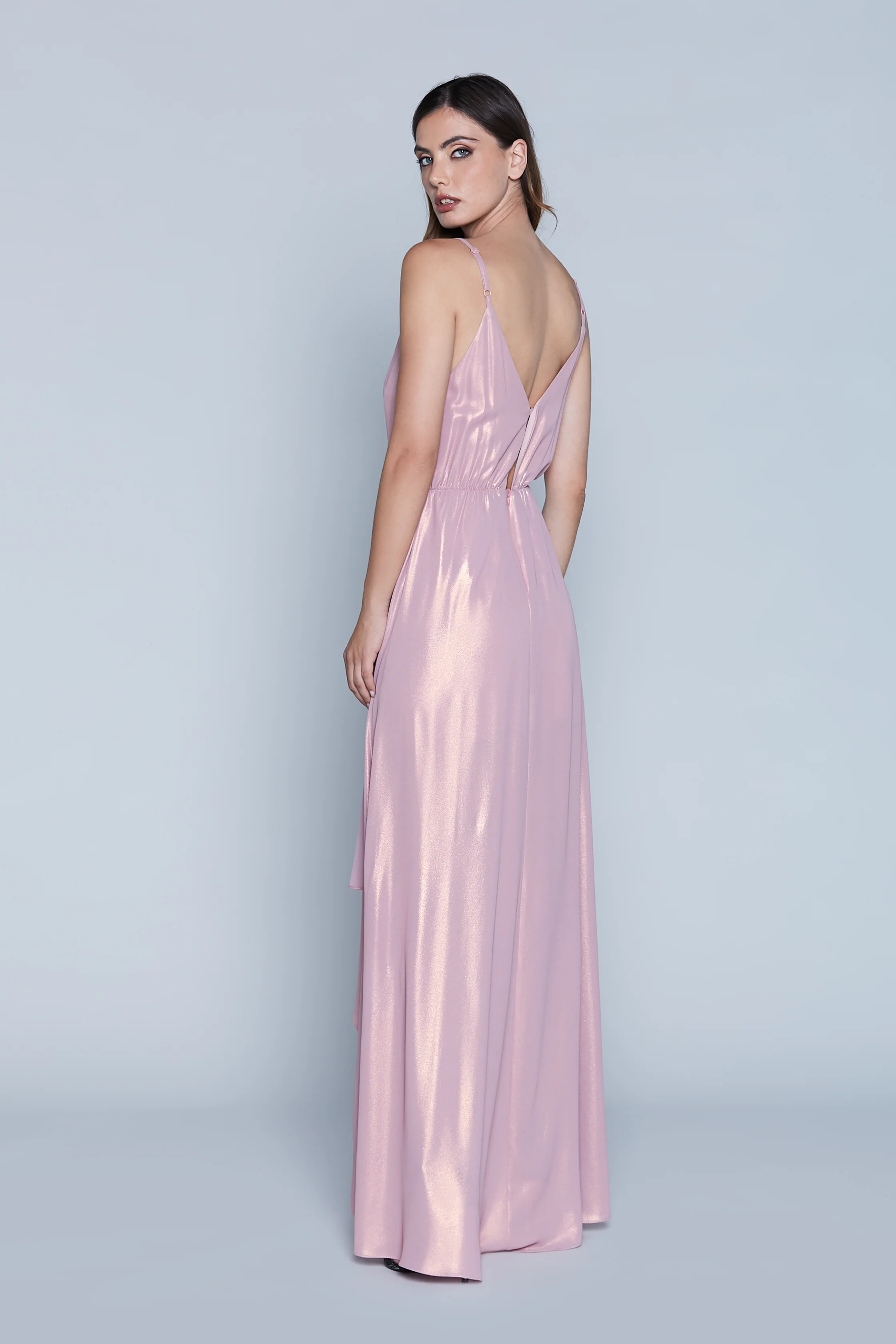 Abito KALOIU lungo S/M con arriccio vita più spacco più gala - Image 4