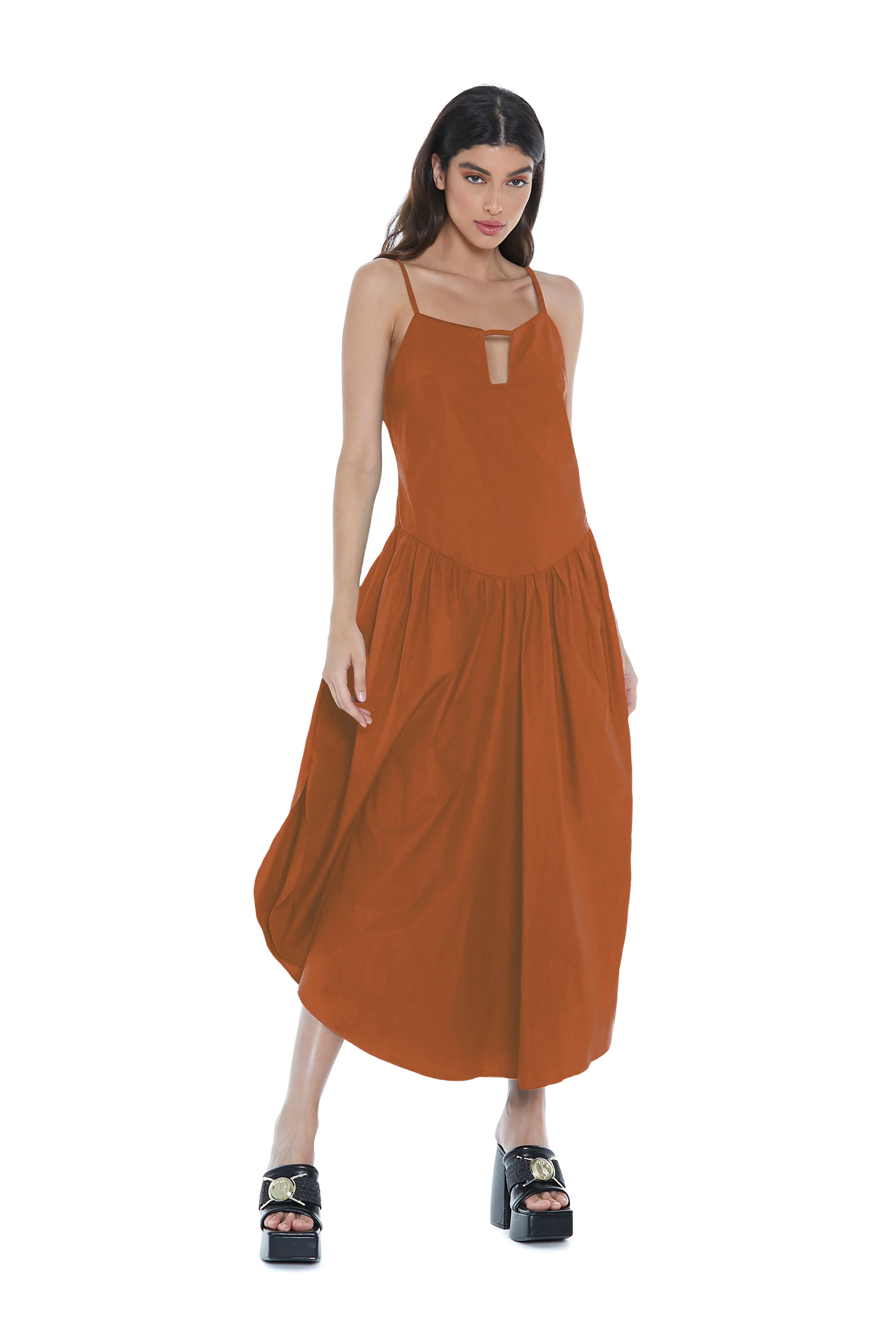 Abito RAKU lungo con spalline più apertura più arricci - Image 6