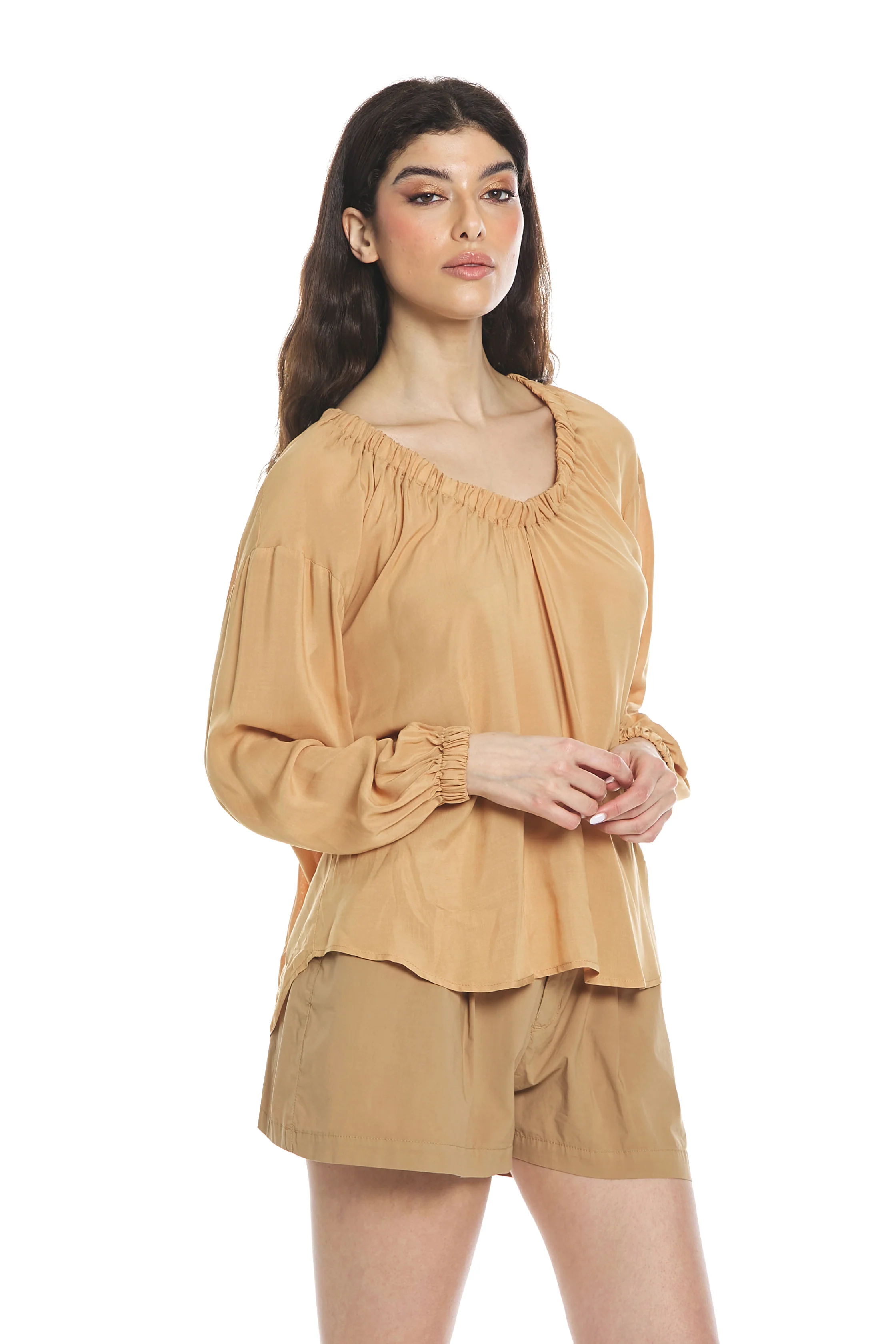 Blusa ZINDELL m.3/4 con arricci - Image 3