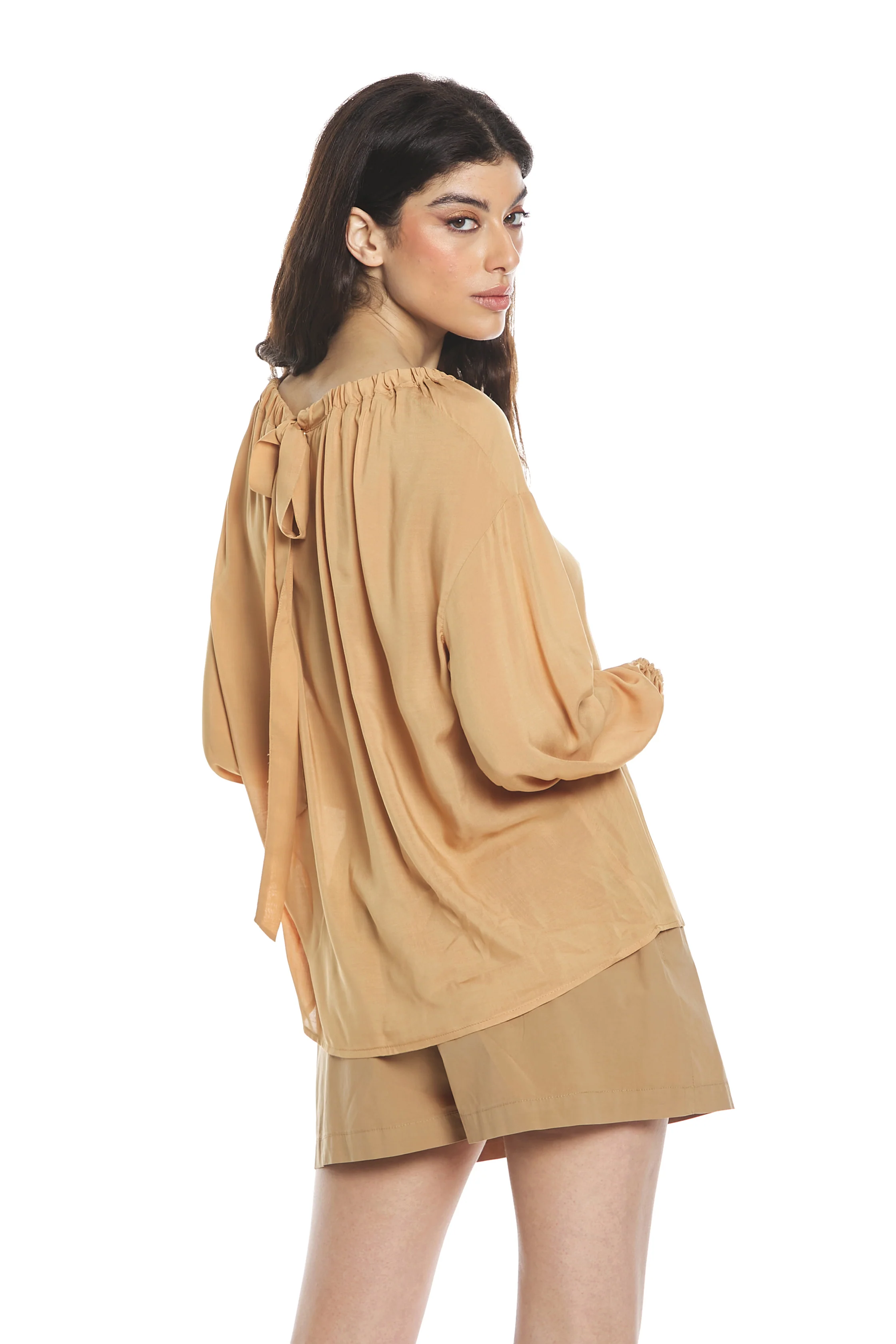 Blusa ZINDELL m.3/4 con arricci - Image 4