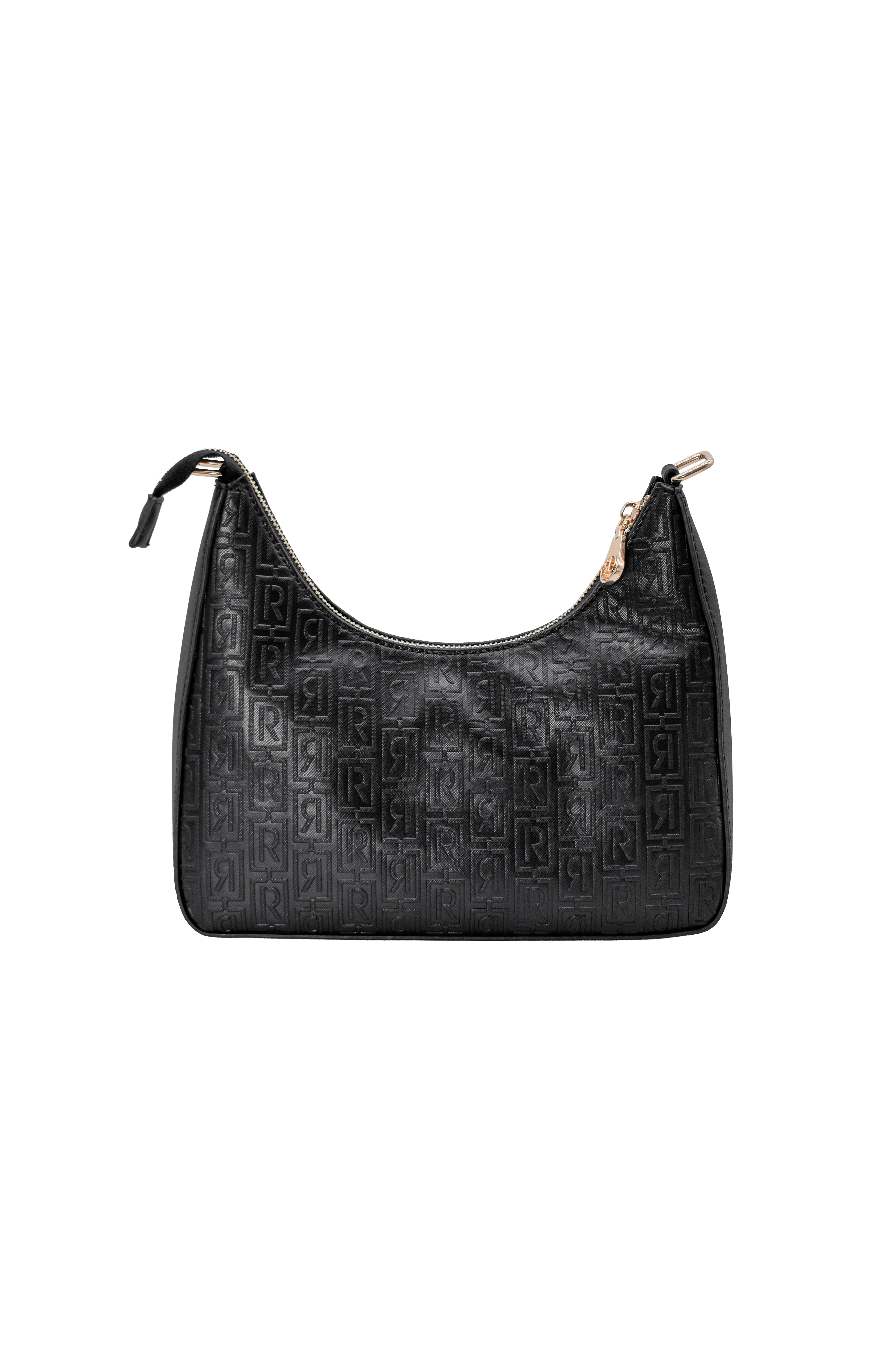 Borsa LEROY mezza luna 1 manico con impunture più stampa logo ecopelle - Image 3