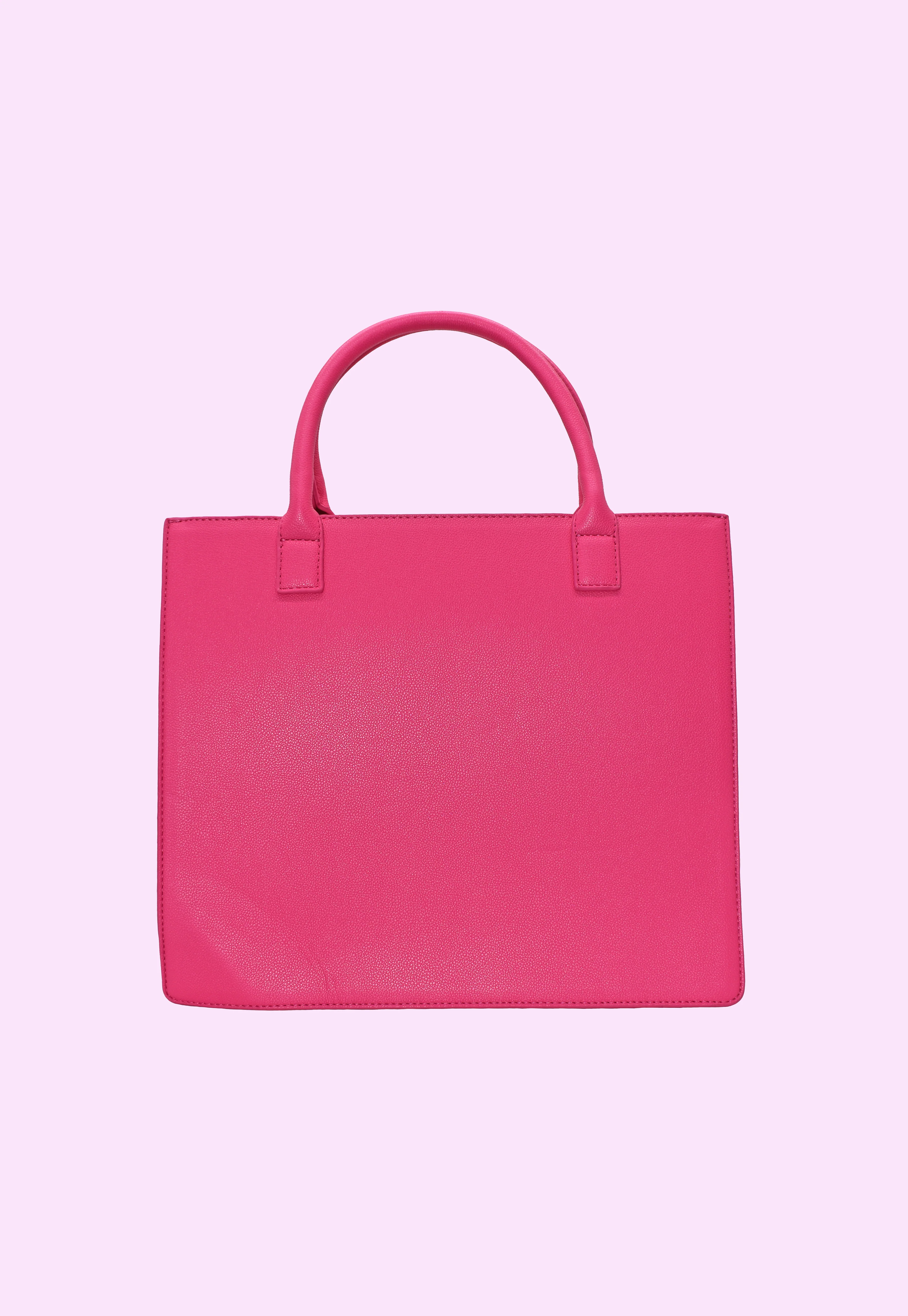 borsa SQUARE 2 manici più zip con intreccio più impunture logo ecopelle - Image 5