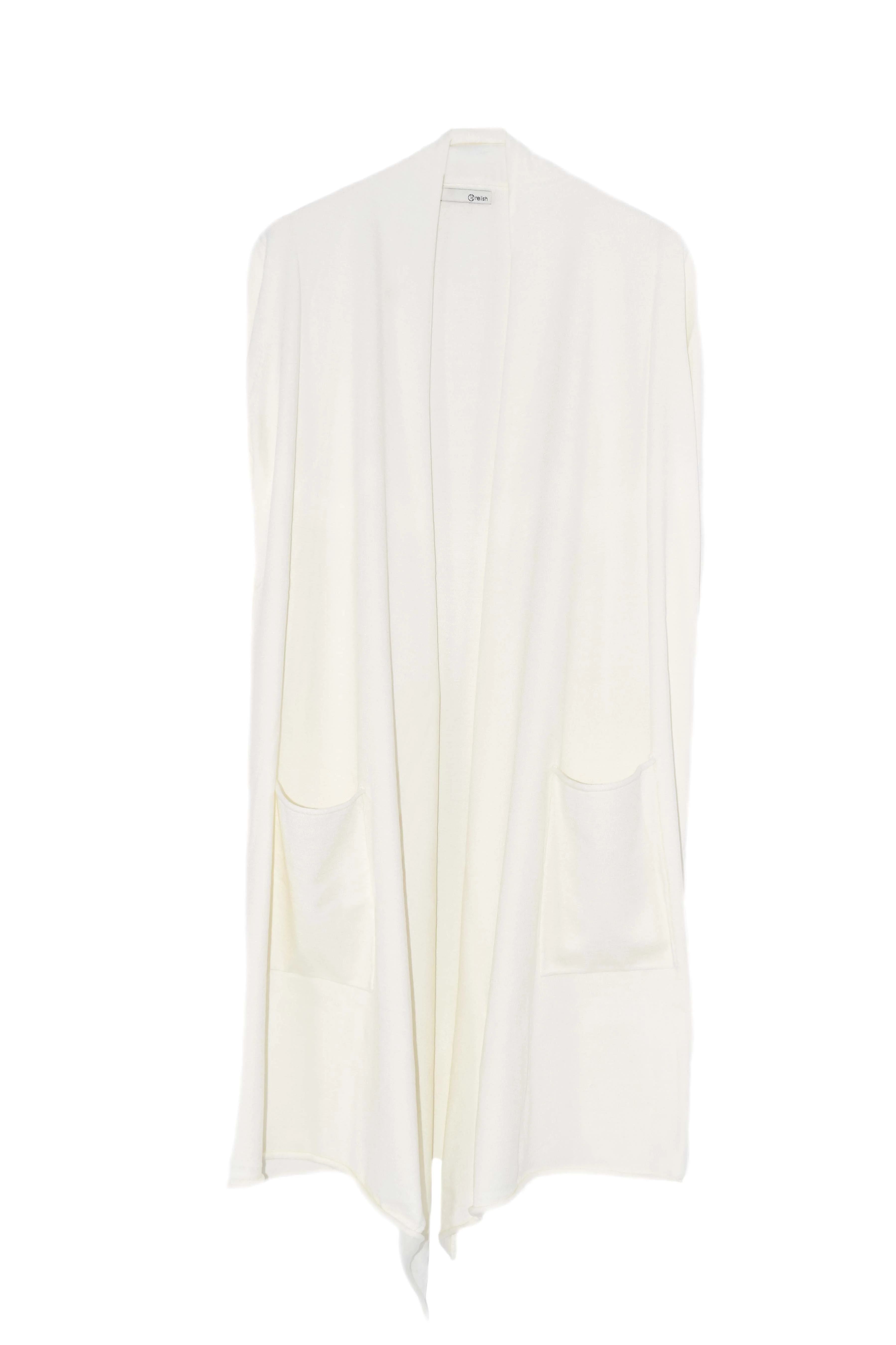 Cardigan KIGIUS lungo manica lunga con spacchetti più bottoni gioiello più tasche - Image 5