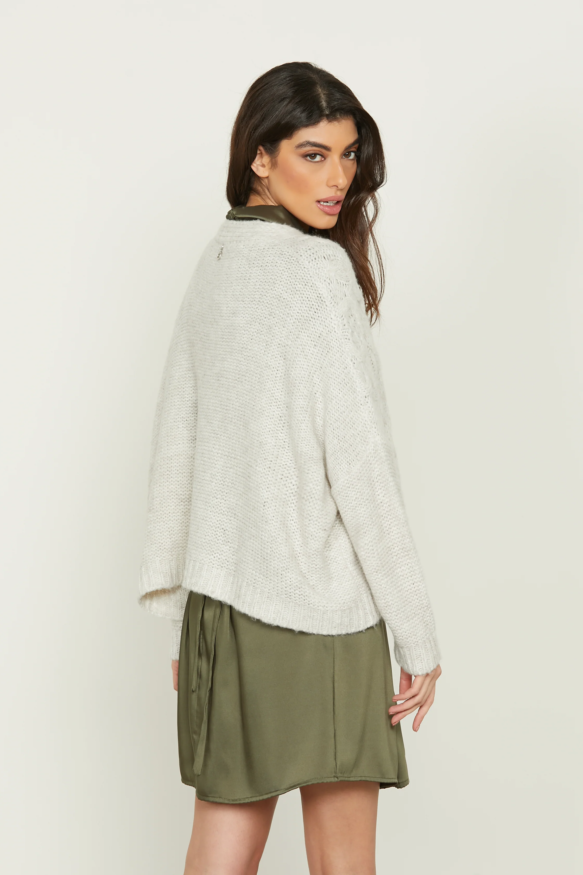 Cardigan NANGATU manica lunga lavorazione trecce - Image 4