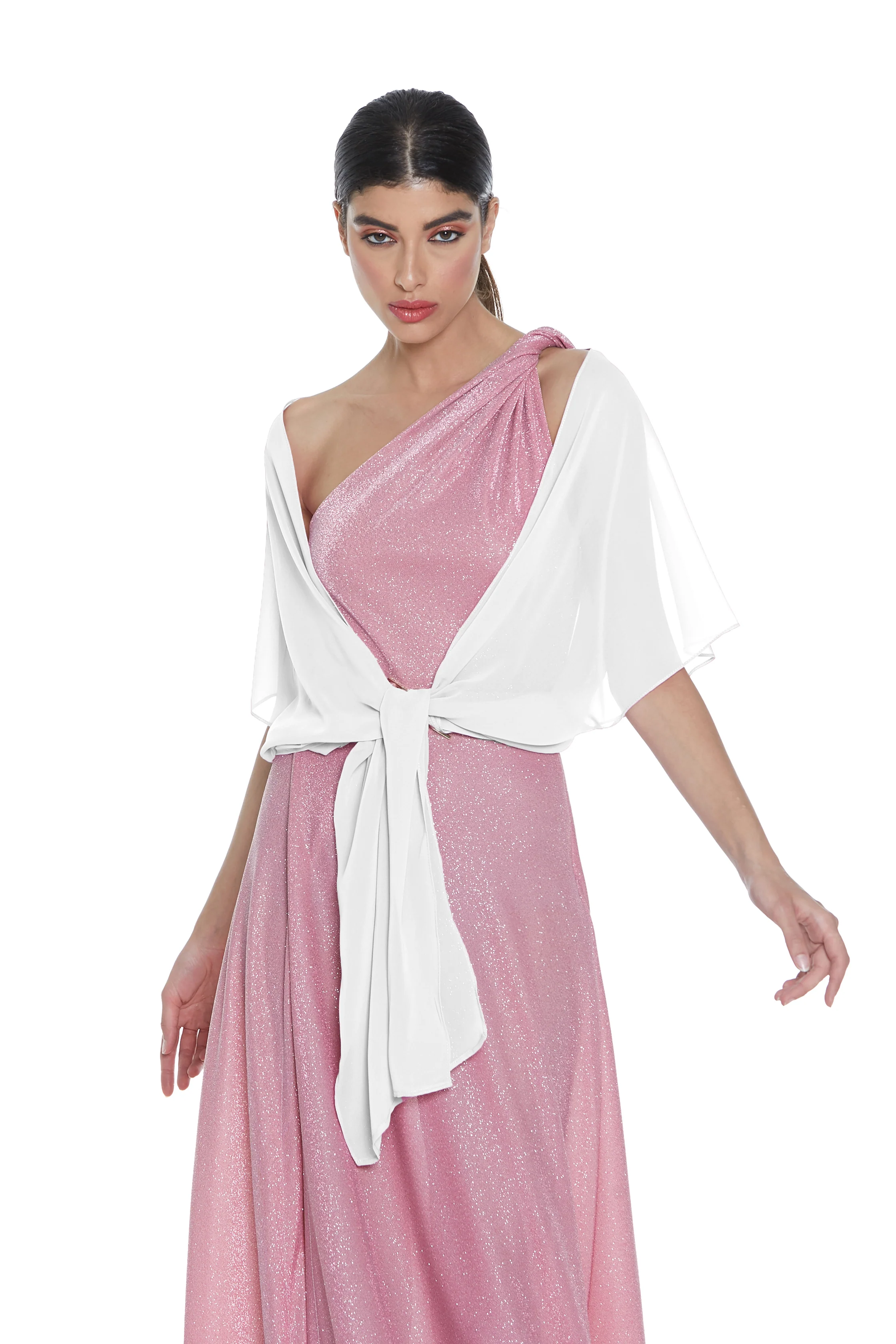 Coprispalle ADHARA mezza manica con nodo davanti - Image 3