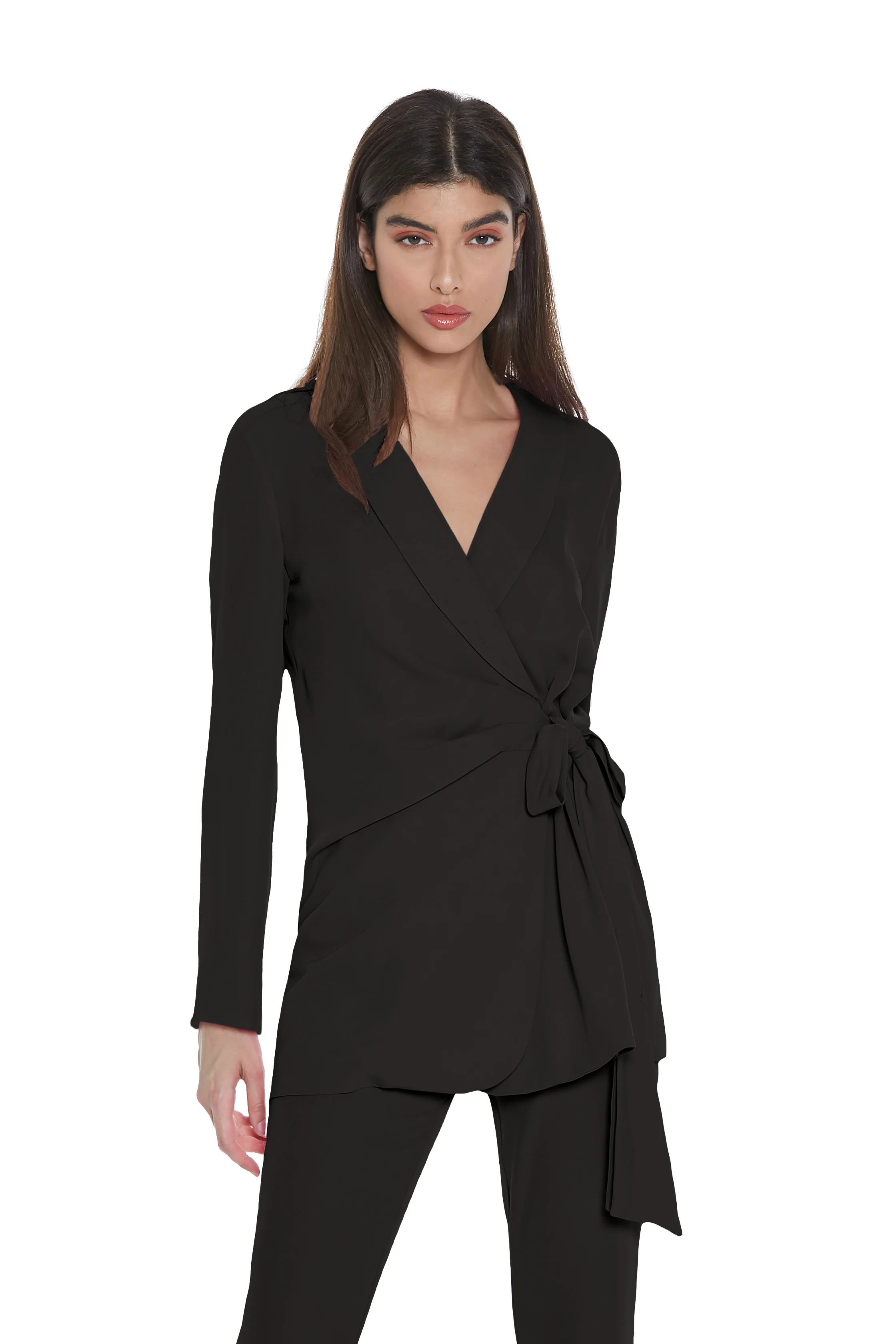 Giacca PROCYON manica lunga con abbottonatura laterale più pieghe più fusciacca - Image 6