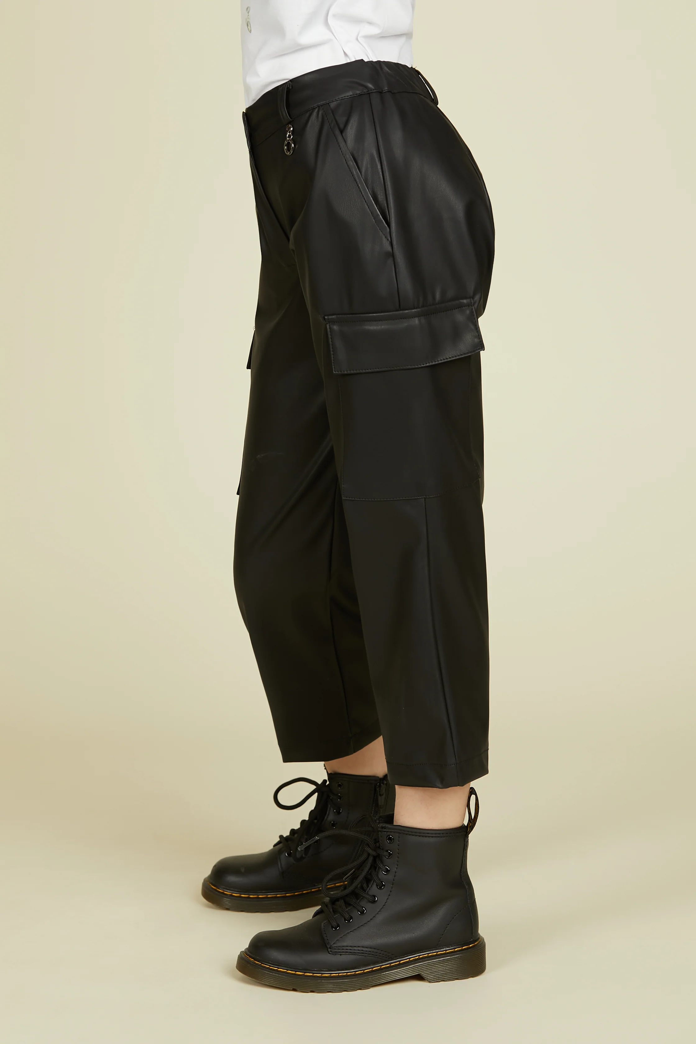 Panta BEM 1 bott.con passanti più ts. più tasconi ecopelle - Image 3