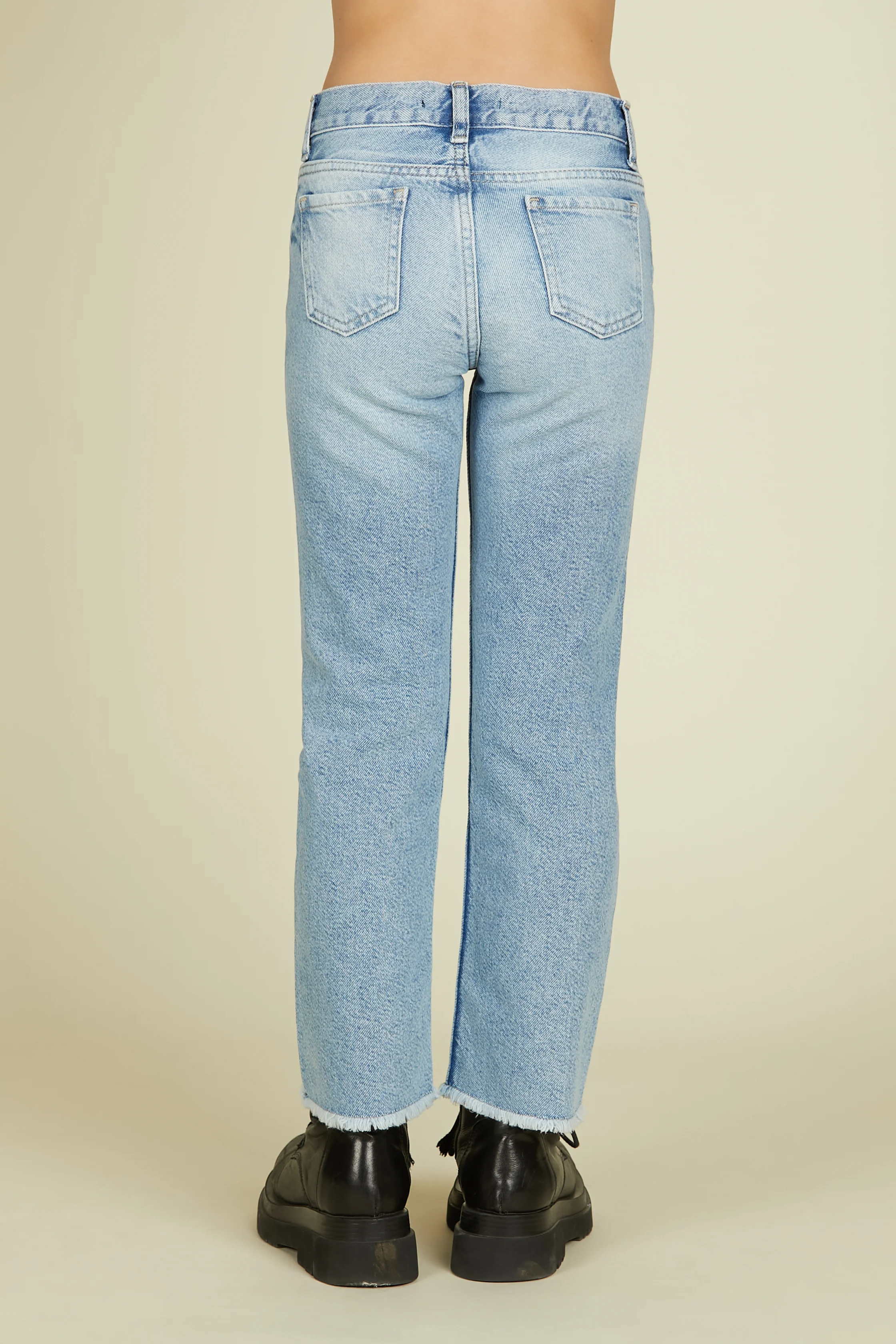 Panta CIOKKY 1 bot.5ts. Sfrangiato con rotture applicazione cabochon denim - Image 3