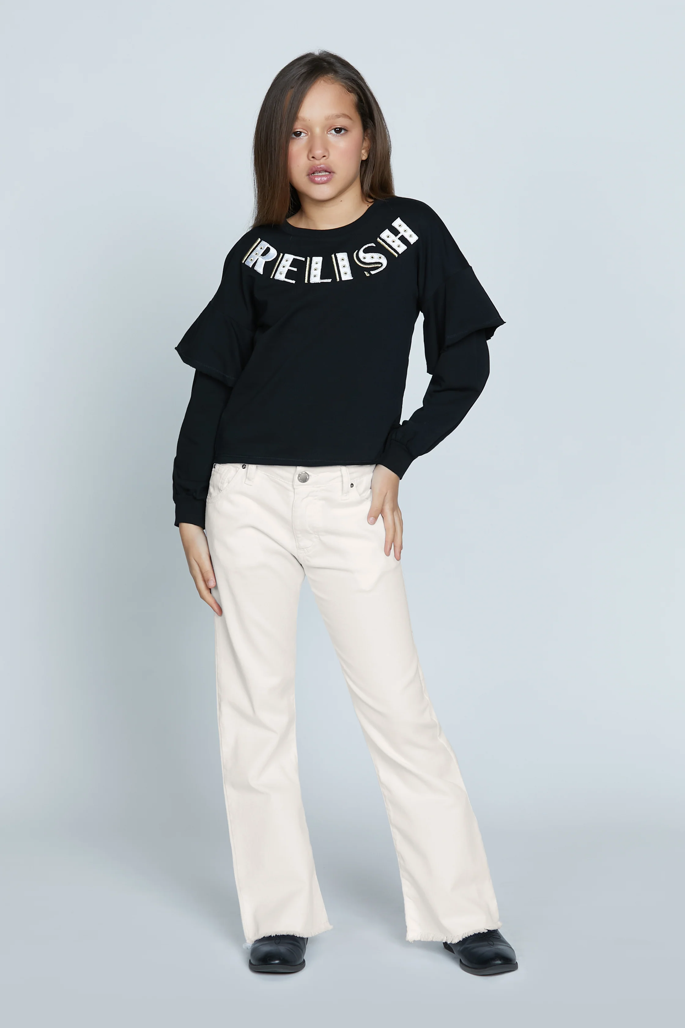 Panta DRABA 1 bottone 5 tasche in Drill - Image 3