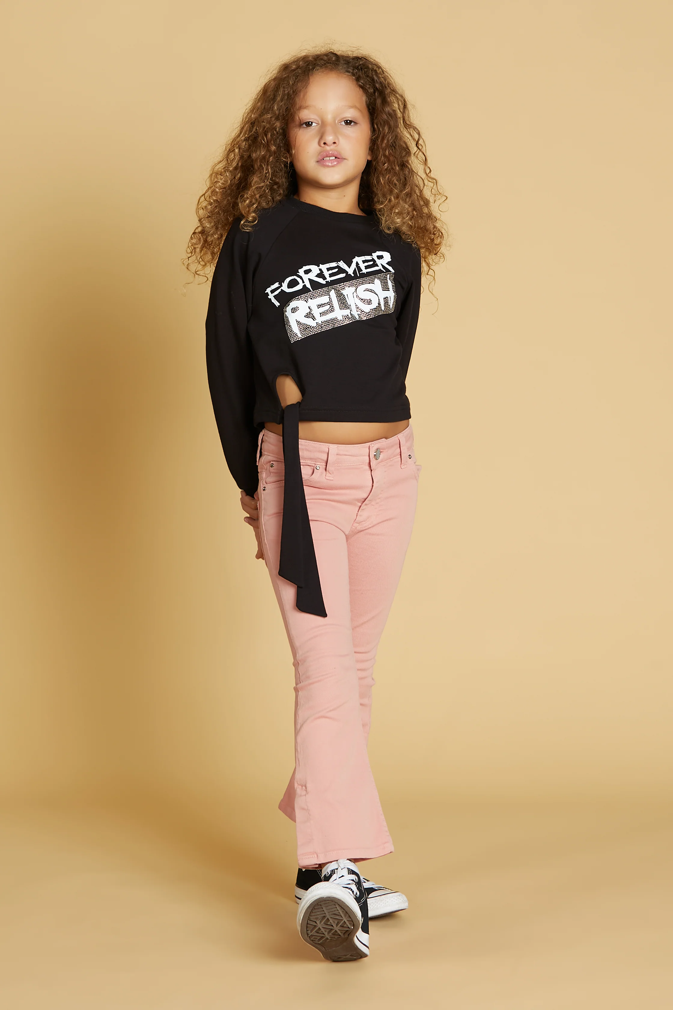 Panta ENIF 1 bott.5 ts. zampa con spacchi laterali al fondo drill - Image 5