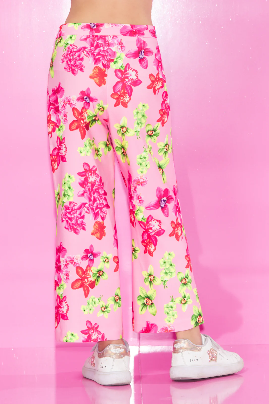 Panta RIRIARDO con Pinces Palazzo Fantasia Fiori - Image 3