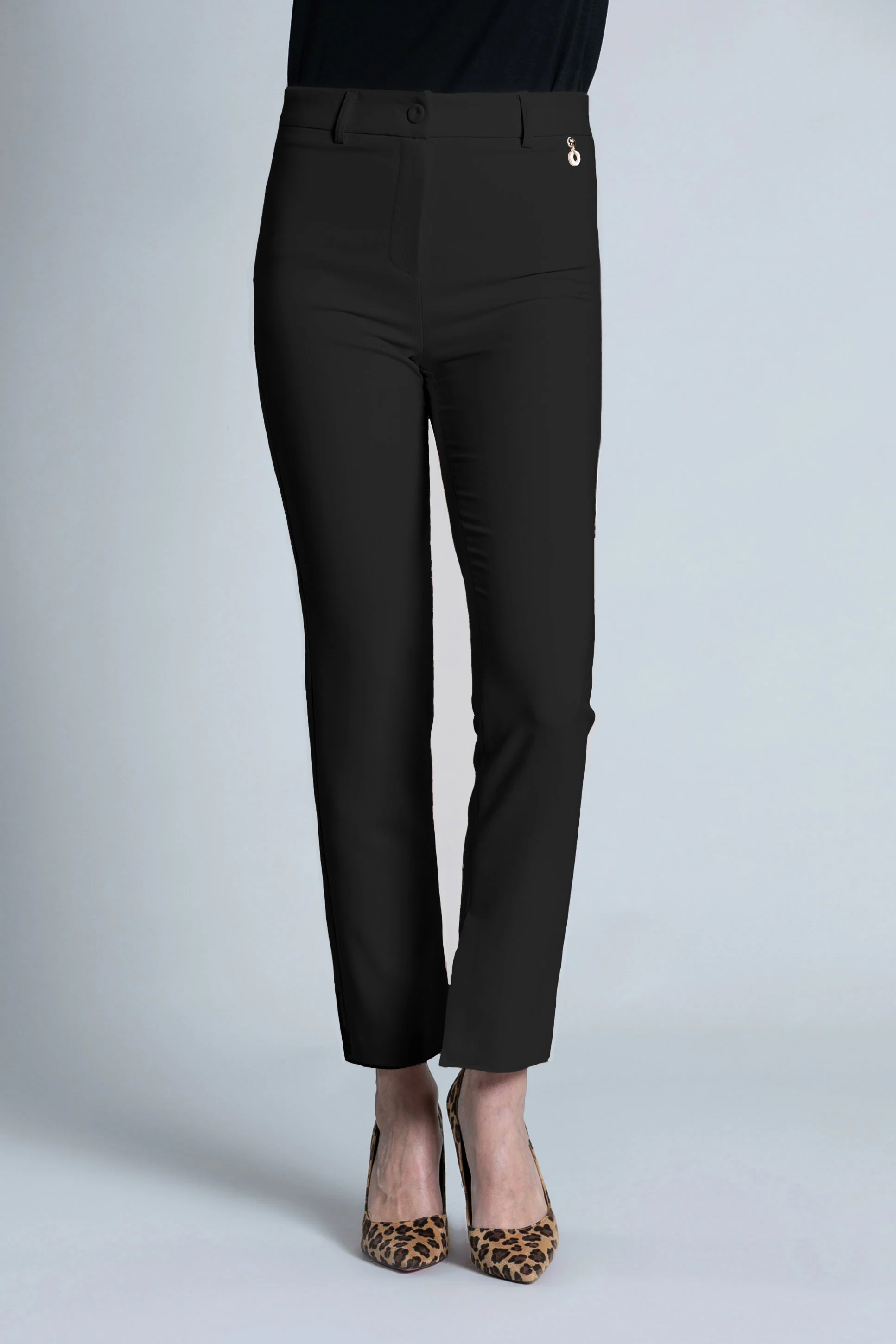 Pantalone CISALINA sigaretta con spacchi fondo - Image 7